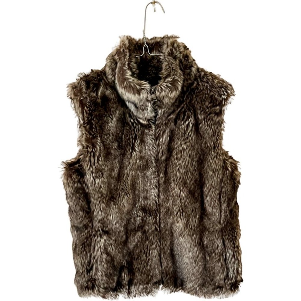 Banana Republic Faux Fur Vest Size XS